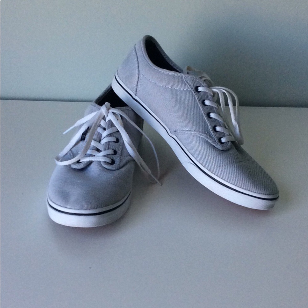 Black and White Striped Vans